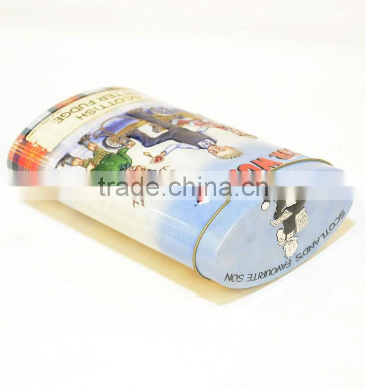 Traditional pictures tin can for biscuit packaging