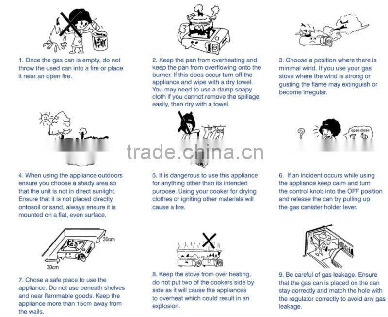 High quality CE approval gas burners for bbq