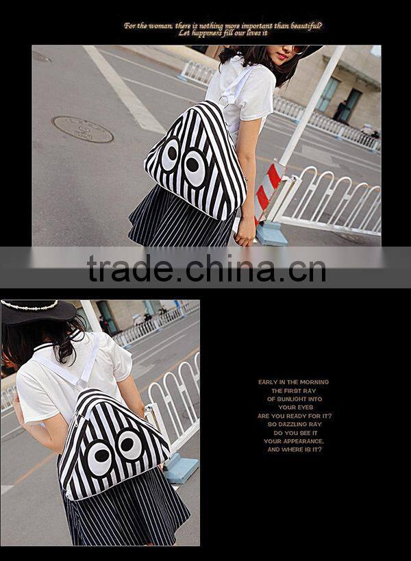 Big Eye Strips Backpack Bag Emoji Promotion