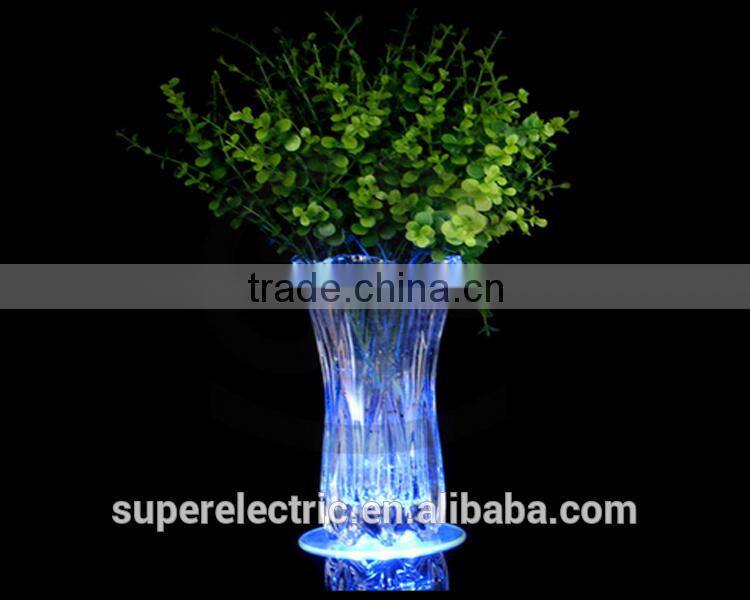 Hot sale transparent led bottle mats customized design light up led drink coaster