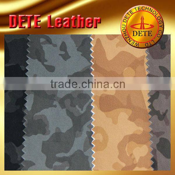 PU yanbuck leather with pu ingredients synthetic leather for shoes