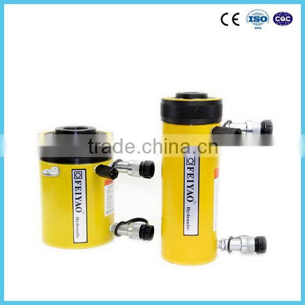 CE approved 200tons double acting hollow hydraulic jacks
