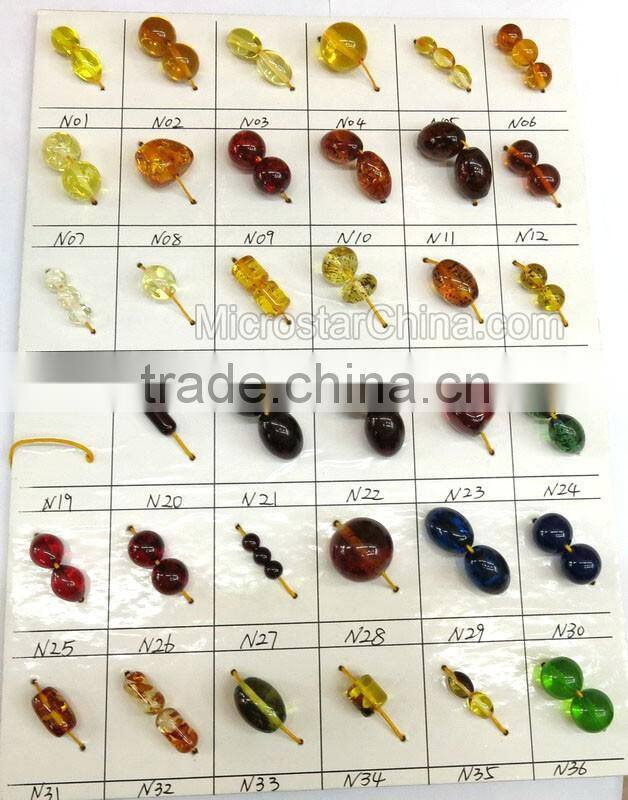 Latest design beads wedding dresses loose 33 turkish amber beads