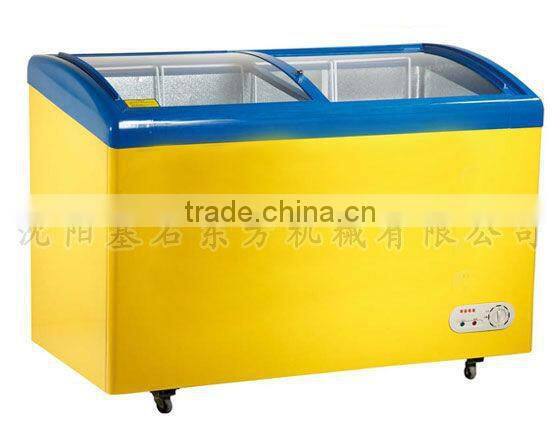 solar freezer 2015 new product,Arc coating glass freezer