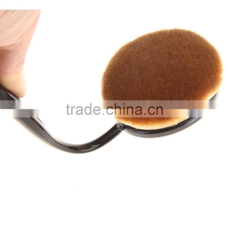 2016 New Professional 10 Pcs Soft Oval Toothbrush Makeup Brush Sets Foundation Brushes Contour Powder Blush Concealer Brush