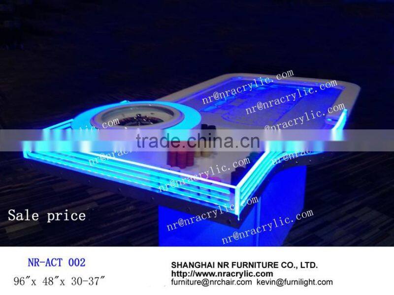Poker Table Fabric ( casino equipment with flocking nylon and rubber materia)led sticker