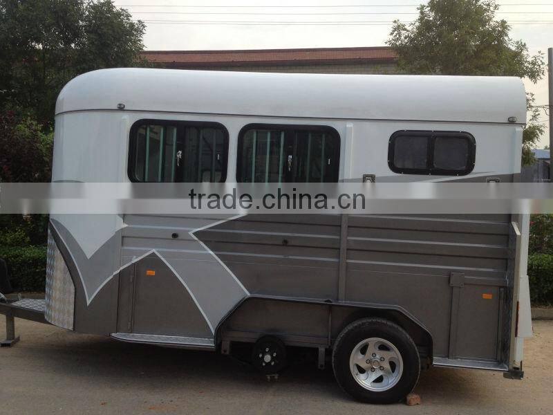2 horse angle load truck trailer