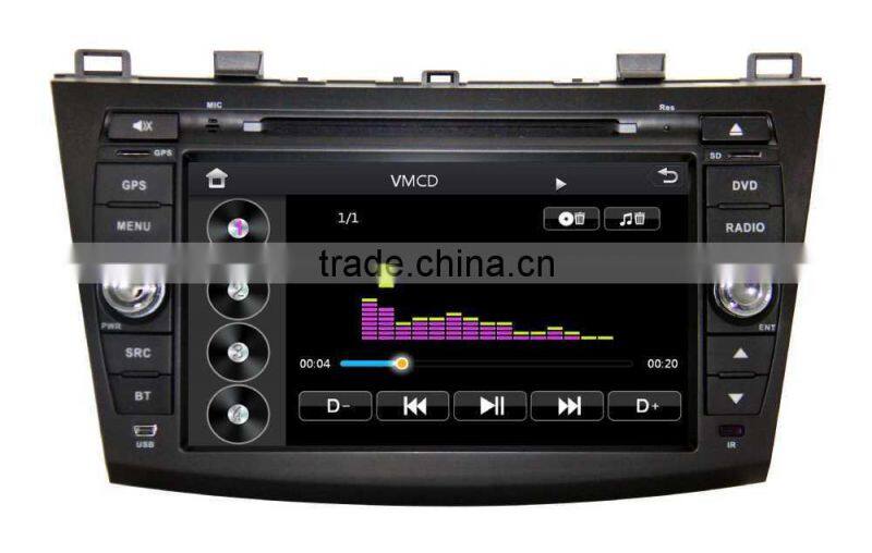 ZESTECH GPS digital media player car audio dvd player For MAZDA 3 2010-2013 with Win CE 6.0 system 800MHz 3G Phone GPS DVD BT