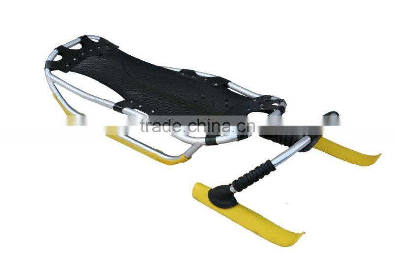 ALUMINUM PUSHING SNOW SKI SLED/SNOW RACER ADULT /KIDS