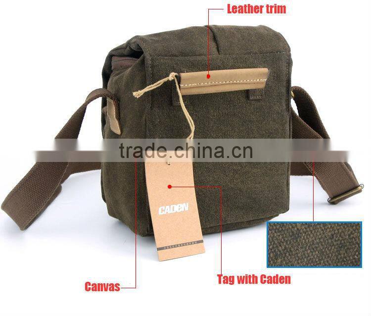 Waterproof Canvas Dslr Camera Mini Shoulder bag