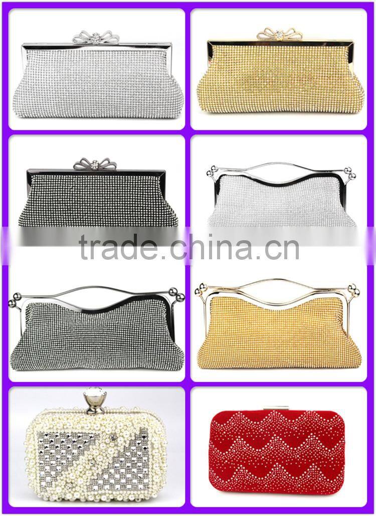 Lady box scallpoed shell metal cluth