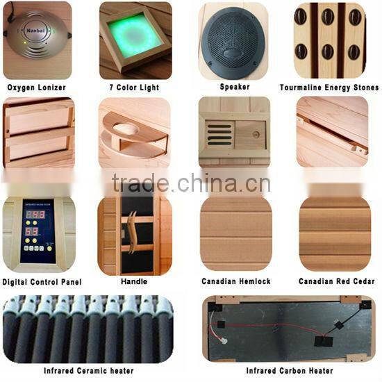 dry luxury infrared sauna furniture far infrared ozone sauna cabin KN-005E