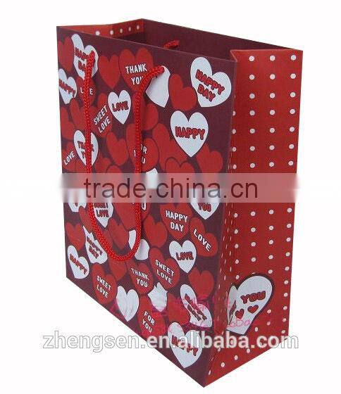 white paper bag with custom LOGO for promotion