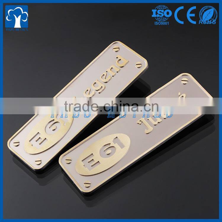 custom metal factory custom metal stamping name plate