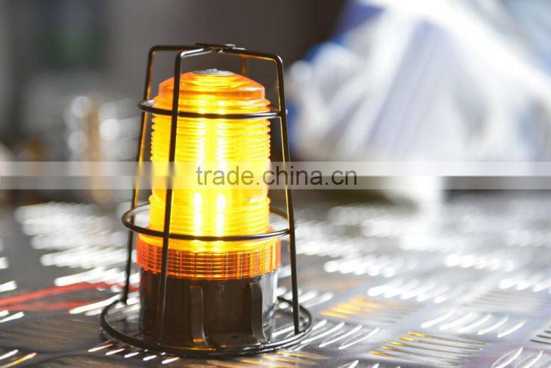 Forklift Warning Light,Warning Beacon,Beacon Light,Xenon Strobe Flash Beacon(SR-BL-601CP-XENON,W Metal Cage Protector)12V-110V