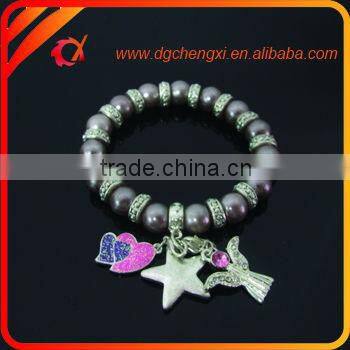 metal link bracelet with beautiful hello kity charms