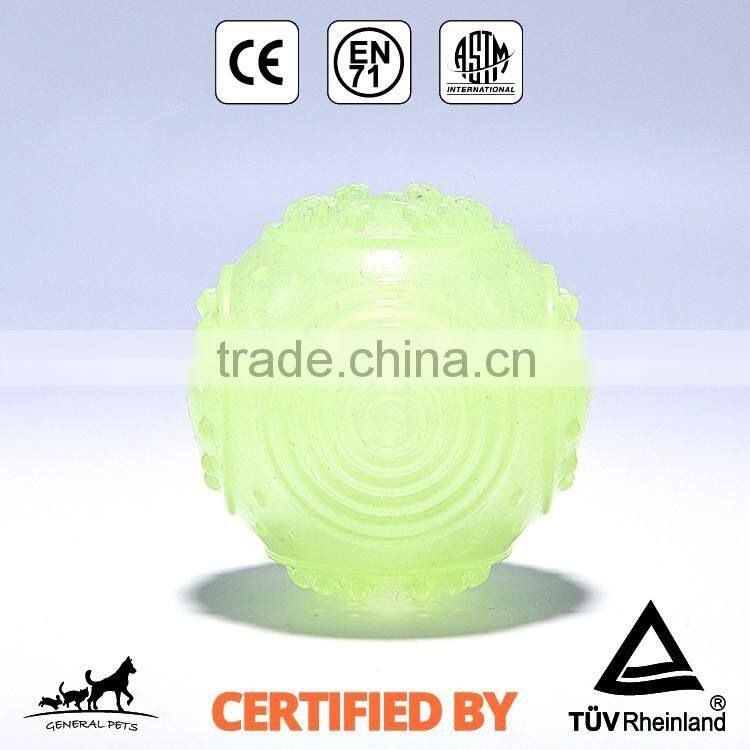 Pet Fetch Glow In The Dark Squeaky Dog Toy Ball Thrower