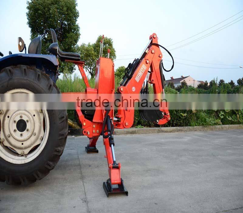 mini tractor excavator/ tractor mounted backhoe excavator with front end loader