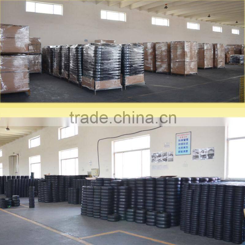 4x1inch flat free rubber tire with smooth tread for material handling equipment