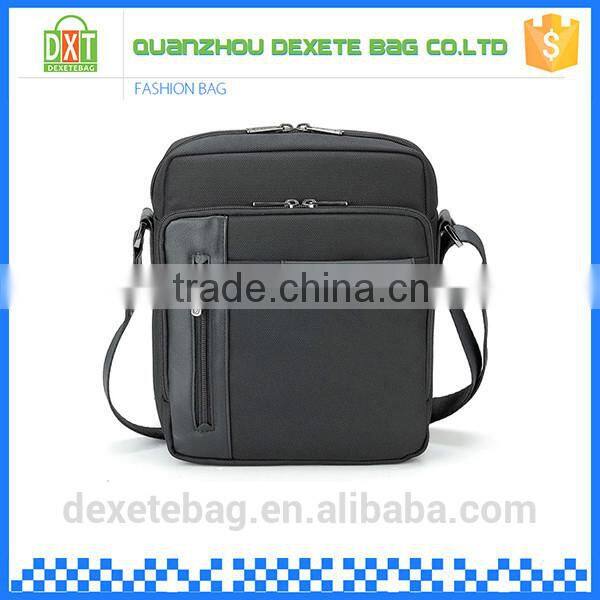 Classic designer black messenger bag for laptop