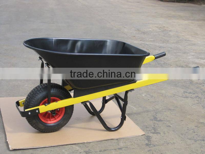 WB8603, 200kg, 100L load capacity,heavy duty steel wheelbarrow for stone, concrete for sale