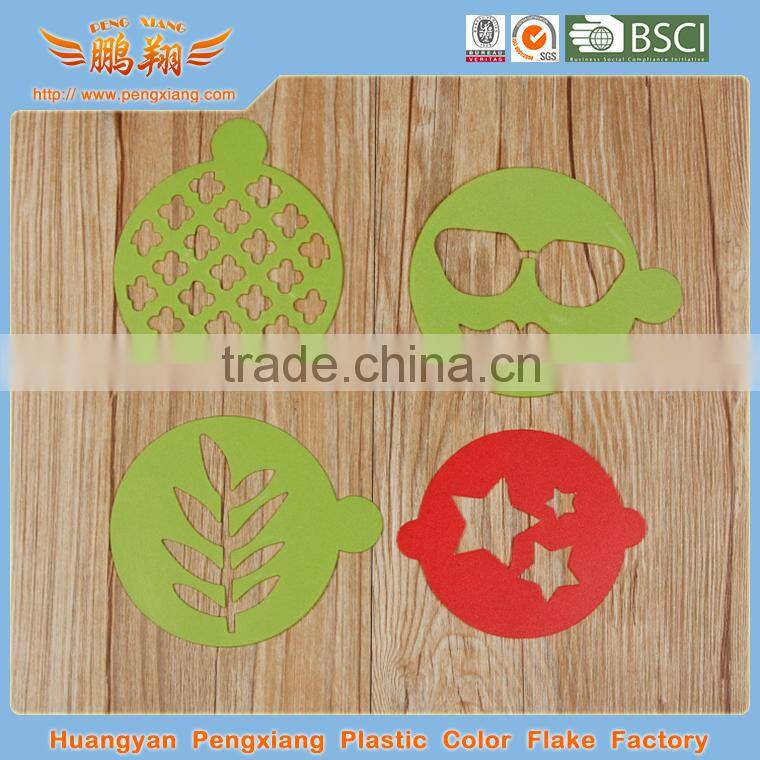 plastic coffee stencil mold