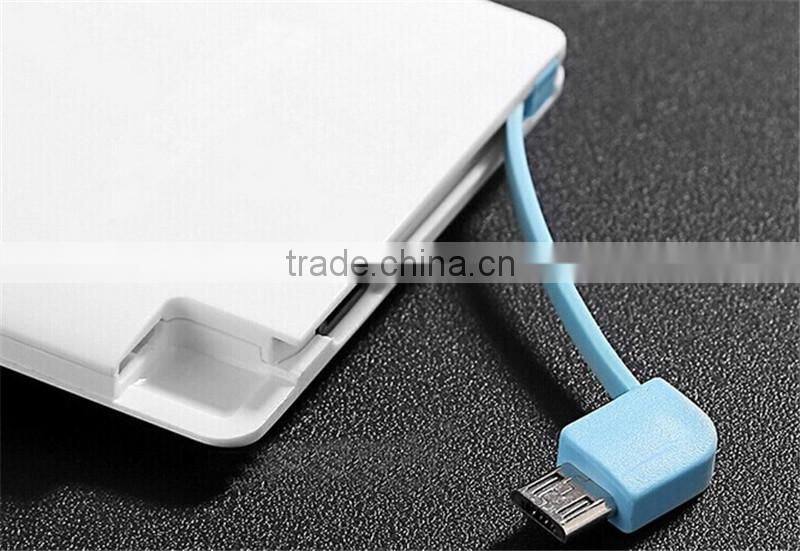 Cheap portable 2500mah lithium polymer battery power bank super slim credit card power bank
