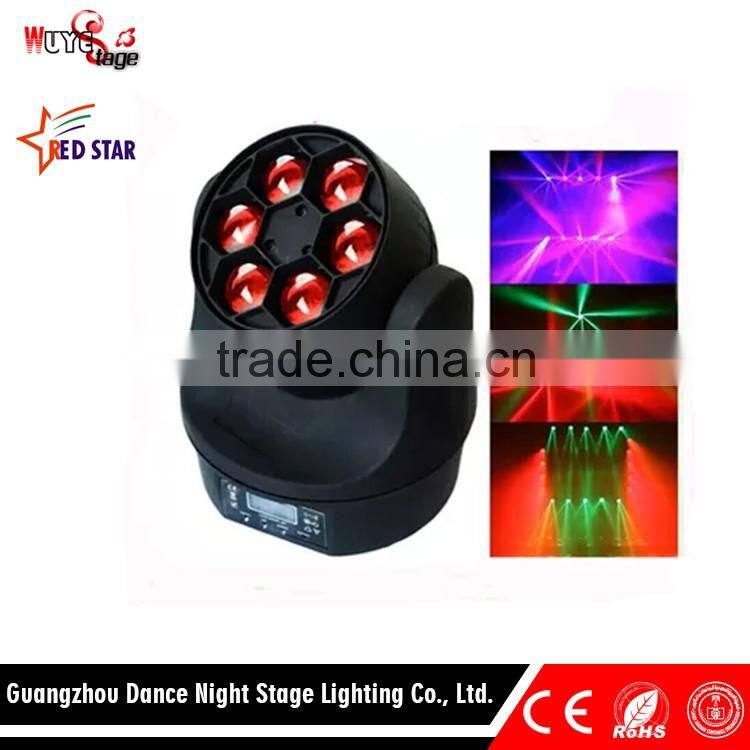 Best Selling Products LED Light 6PCS LED Mini Beam Moving Head Light Stage Light
