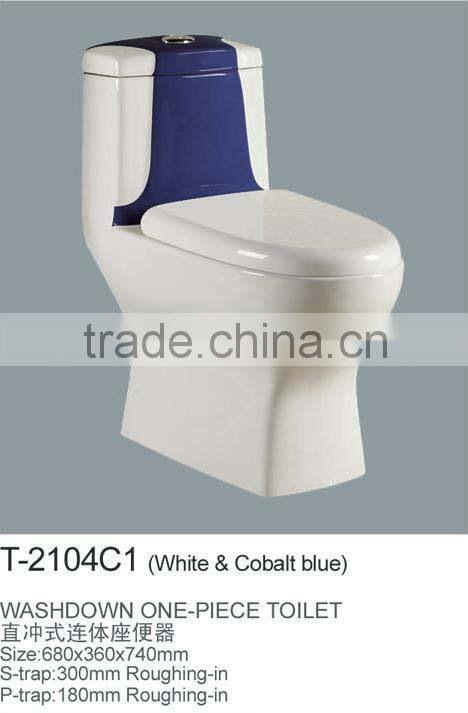Washdown Bathroom WC Color Ceramic Toilet