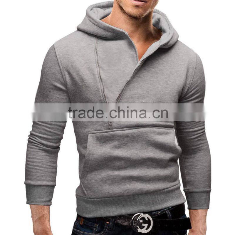 Daijun oem fashion Sweats Long sleeve any colour cheap high quality mens side zipper hoody