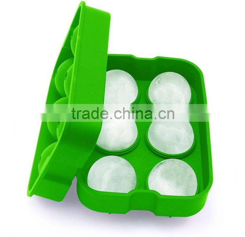 Home & Garden Cooking Tools ice Ball 6 capacity Mold Silicone Ice ball