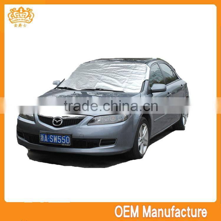 Sunshade fabric aluminum film pp cotton printing car sunshade,foldable car sunshade
