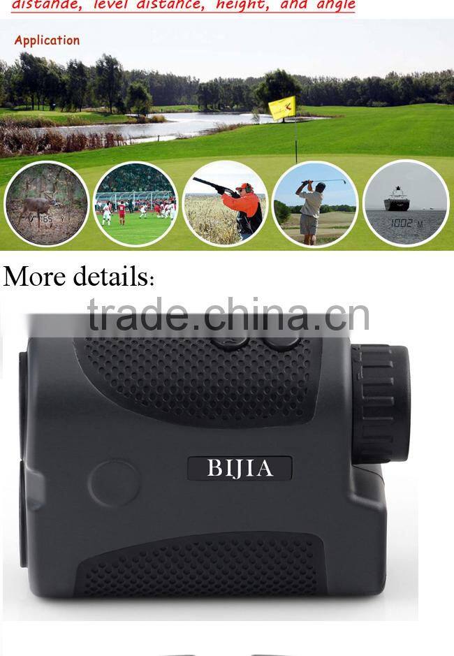 BIJIA 400m Sporting Golf Laser Rangefinder with 6x Magnification - Pinseeking - Focusing Eyepiece