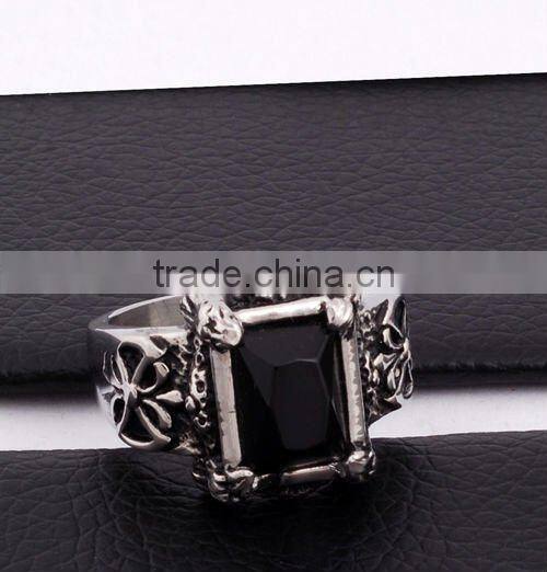 Stock Fashion Stainless Steel Couple Wedding Rings Set(JR10025)