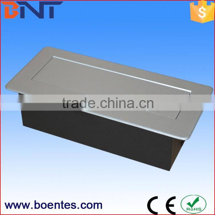 Europe Popular Desktop Power Pop Up Socket with French/EU/UK Outlet for Conference Furniture