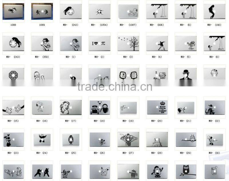 Coolest Design Zombie decal stickers for mac book OEM design