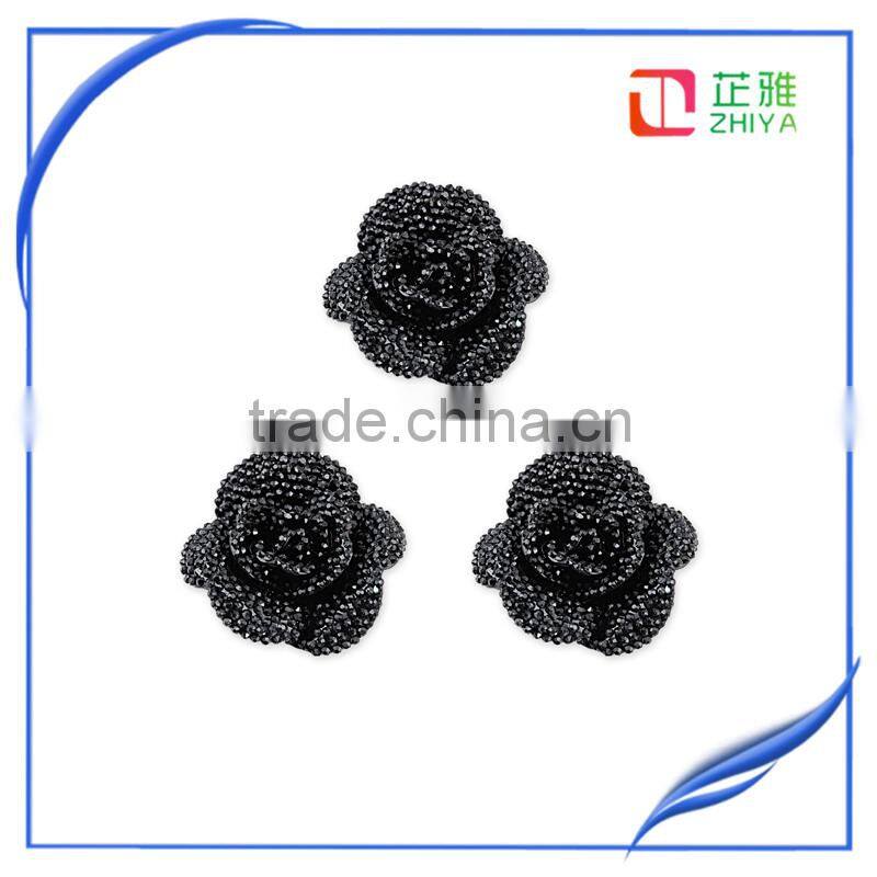 Mixed Color Chrysanthemum Flower Cabochon Flat Back Beads