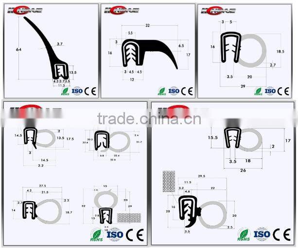 anticorrosion rubber pinchweld for garden ged