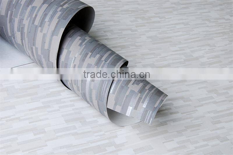 new Non-woven decorative silver mosaic wallpaper