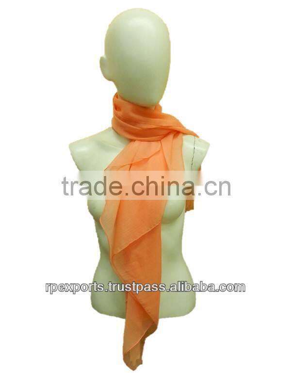 New fancy solid color polyester chiffon scarves & scarf