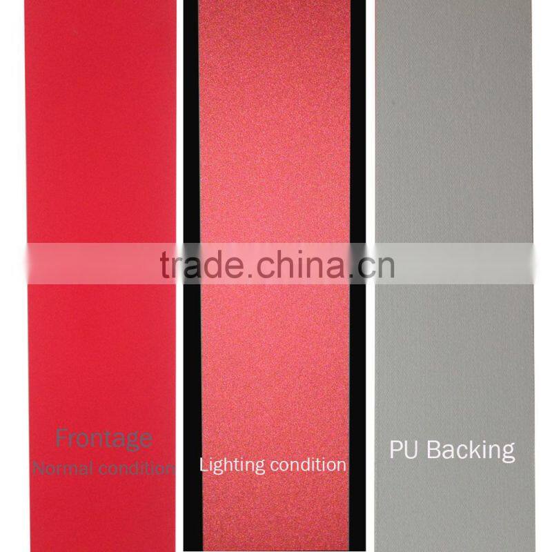 Colorful reflective PU shoes leather