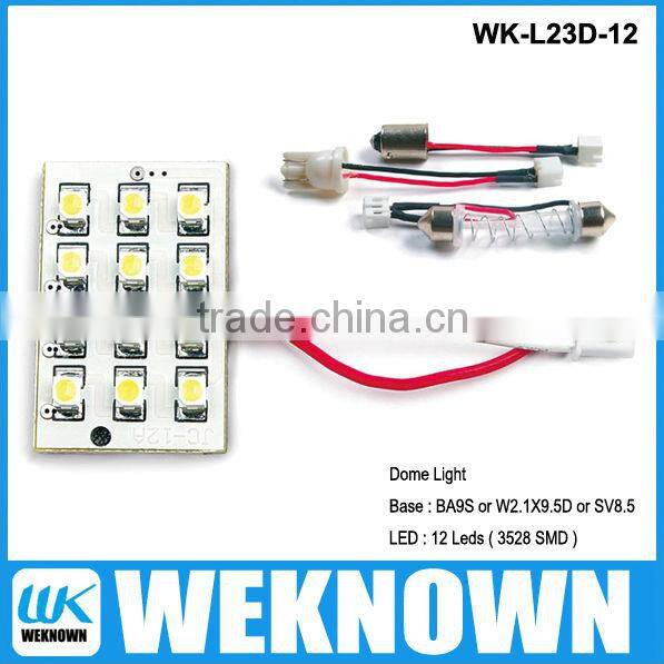 12LED 3528SMD make led dome light BA9S Car led light car Dome light series 12v led ceiling dome light