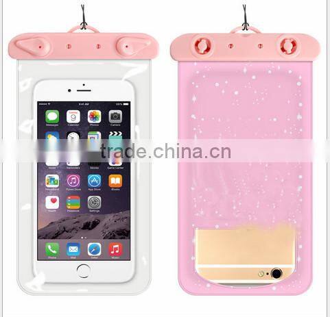 2015 Universal China Manufacturer New Arrival Free Sample Cartoon Waterproof Phone Bag