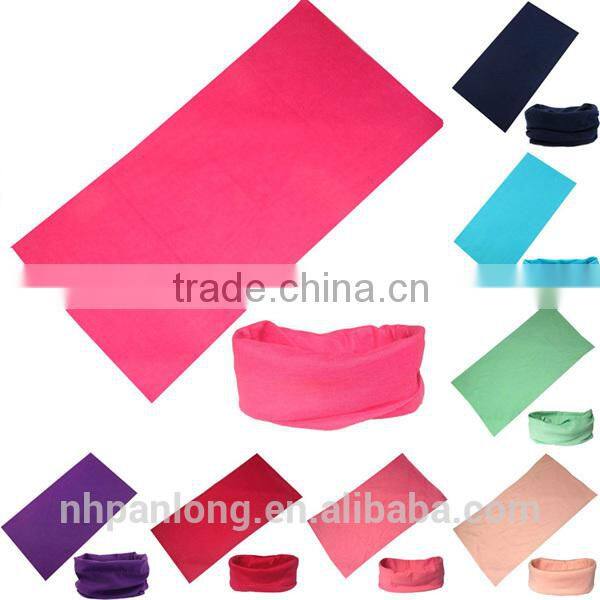 multifunction plain seamless tube bandana
