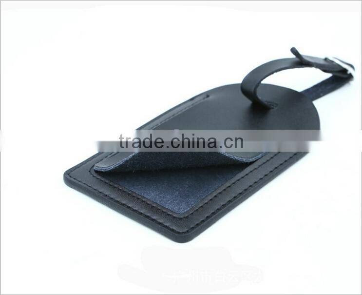 Hot export high quality leather material id card luggage tag