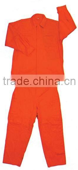Red cotton working suit, T/C working suit supplier