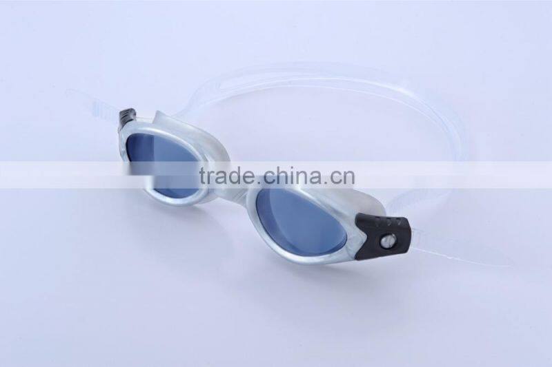 Pacific - CP lens Silicone Strap Ironman one piece Swimming Goggles Anti-fog Adult