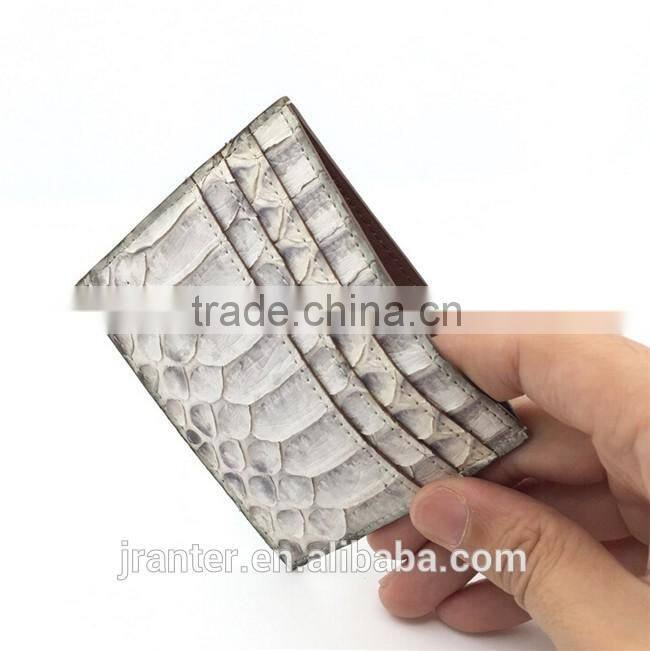 Genuine Python Leahter Various Colour Men & Women Credit Card Holder Wallet
