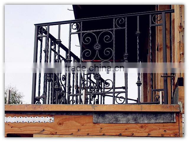 Decorative China ISO9001 wrought iron window railing manufacturer