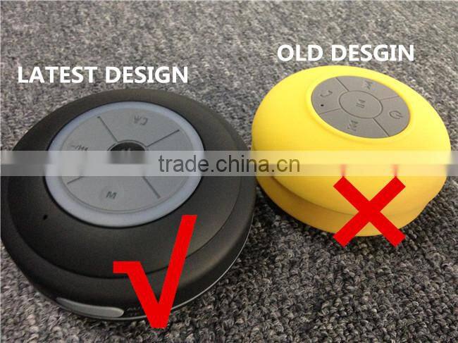 Music mini bluetooth speaker, subwoofer speaker with 5W Speaker/Suction Cup/Mic/Hands-Free Speakerphone